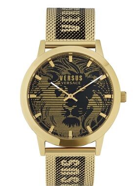 Versus Versace Men's Barbes Domus 2 Hand Quartz Gold-Tone Stainless Steel Watch